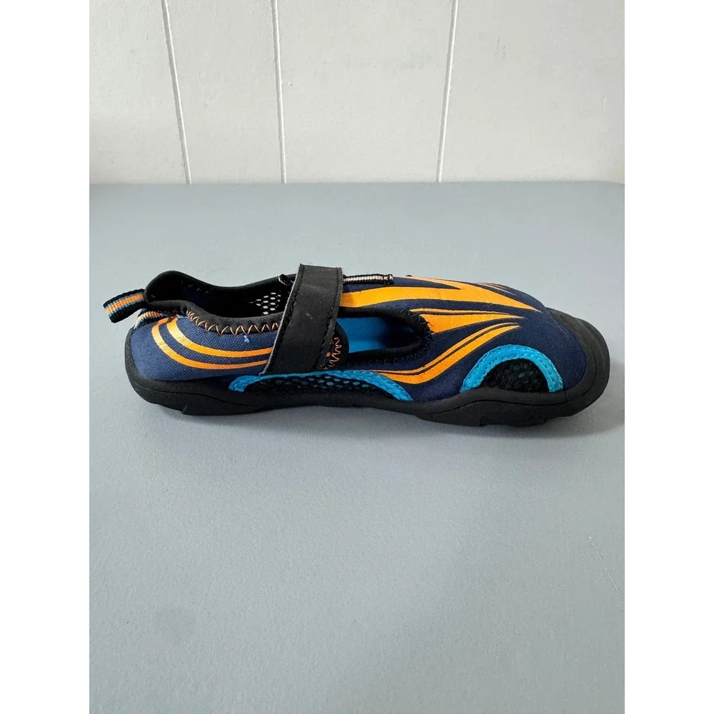 Youths Water Shoes M (13-1) Blue Orange Beach Pool Sandals All Man Made